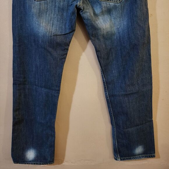 Blend Denim Mens Tornado Button Fly Straight Jeans Size 31 x 30 Short Low Rise - Picture 10 of 14